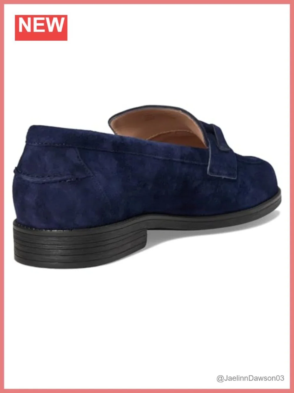 Women's Loafer Shoes with Tubular Leather Bow - Slip-On